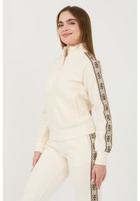 Guess - GUESS Beżowa damska bluza Britney Full Zip, Rozmiar XL. Kolor: beżowy