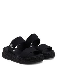 Calvin Klein Jeans Espadryle Sporty Rope Mg Lth Webbing YW0YW01704 Czarny. Kolor: czarny. Materiał: materiał. Styl: sportowy