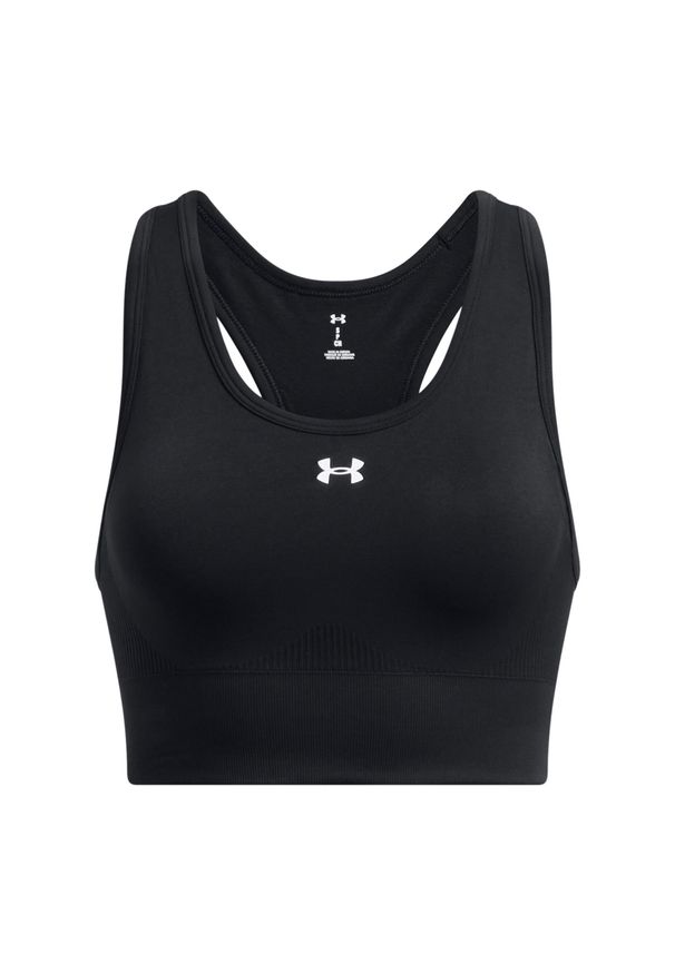 Brassiera bezszwowa o średnim wsparciu dla kobiet Under Armour Vanish. Kolor: czarny, biały, wielokolorowy