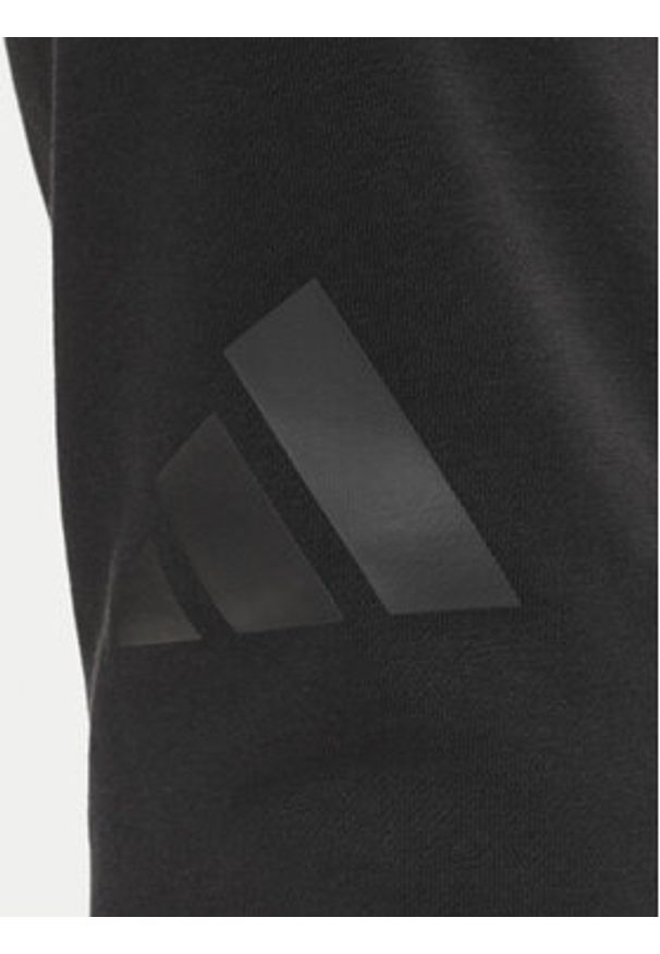 Adidas - adidas Dres Big Logo Fleece Colorblock JI8865 Czarny Regular Fit. Kolor: czarny. Materiał: bawełna, syntetyk