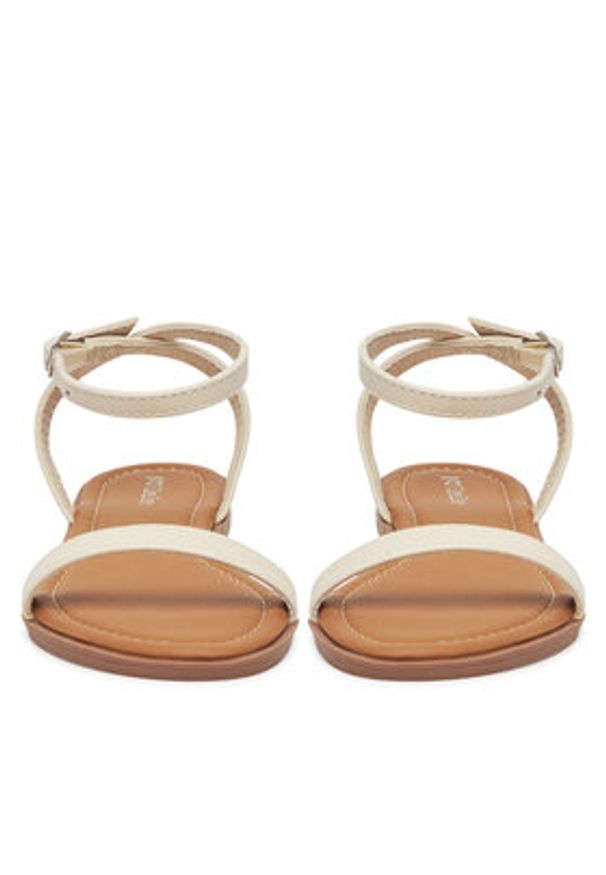 DeeZee Sandały MT0076-25S02 Écru. Materiał: skóra