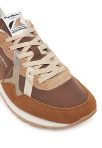 Pepe Jeans Sneakersy Brit Glitter W PLS400005 Brązowy. Kolor: brązowy. Materiał: materiał #5