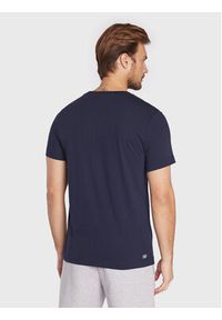 Lacoste T-Shirt TH2042 Granatowy Regular Fit. Kolor: niebieski. Materiał: bawełna #3