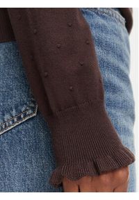 Marella Sweter Onde 2625366101 Brązowy ciemny Regular Fit. Kolor: brązowy. Materiał: wiskoza #5