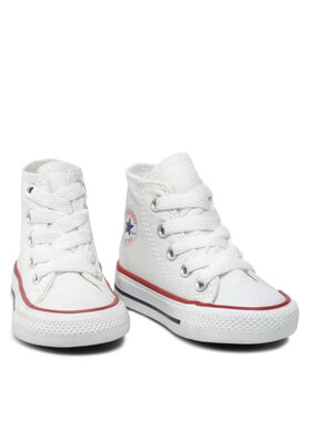 Converse Trampki Chuck Taylor All Star Hi 7J253C Biały. Kolor: biały. Materiał: materiał
