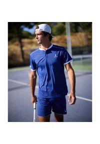 NORDICDOTS - Koszulka polo męska Pro Flex. Typ kołnierza: polo. Kolor: niebieski #1