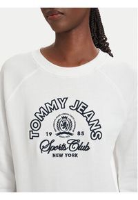 Tommy Jeans Bluza Heritage Logo DW0DW22821 Biały Regular Fit. Kolor: biały. Materiał: bawełna #5