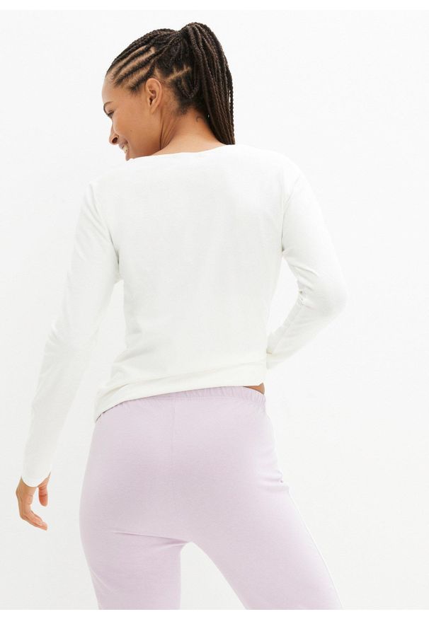 bonprix - Spodnie z dżerseju, z bawełny ze stretchem (2 pary). Kolor: czarny. Materiał: bawełna, jersey. Styl: sportowy