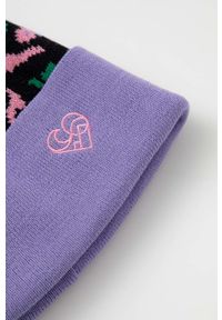 Femi Stories czapka z domieszką wełny Sweetie Wah kolor fioletowy z grubej dzianiny z domieszką wełny. Kolor: fioletowy. Materiał: wełna, dzianina #2