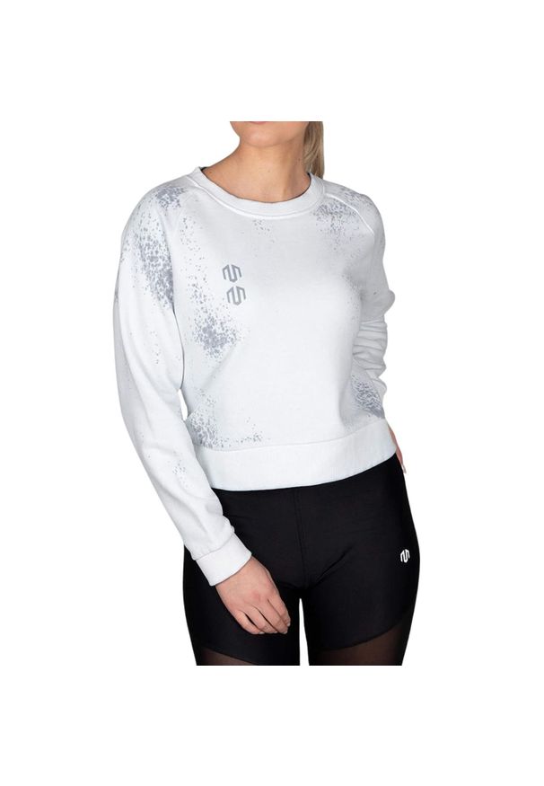 MOROTAI - Bluza treningowa damska Morotai Batech. Kolor: biały. Materiał: poliester, bawełna. Sport: fitness