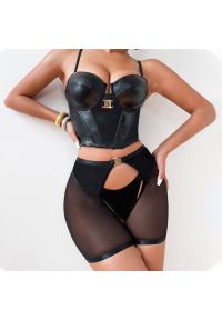 Intica - Gorsetowy komplet na specjalne okazje Heredia. Kolor: czarny. Materiał: materiał #9