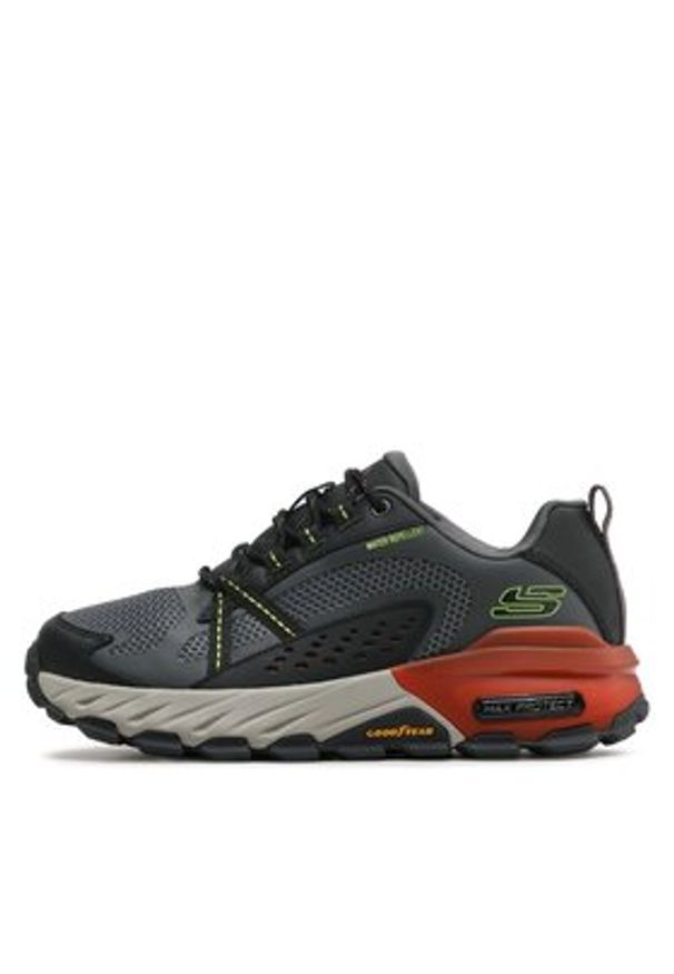 skechers - Skechers Półbuty Max Protect 237303/CCMT Szary. Kolor: szary. Materiał: materiał