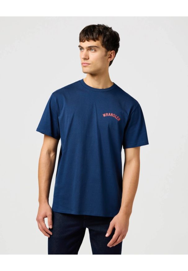 Wrangler - MESKA KOSZULKA WRANGLER GRAPHIC TEE NAVY 112362806