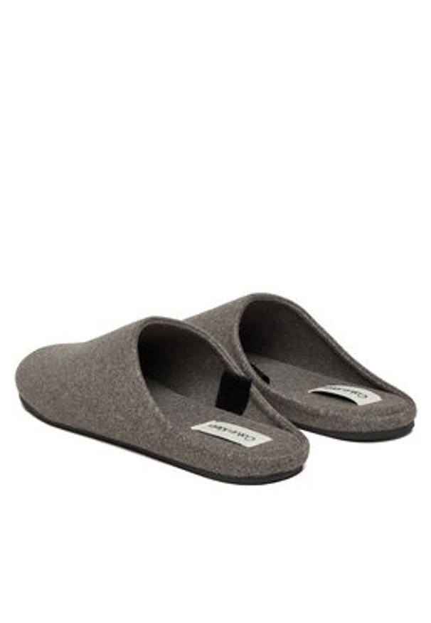 Calvin Klein Kapcie Home Slipper Mule HM0HM01931 Szary. Kolor: szary. Materiał: materiał