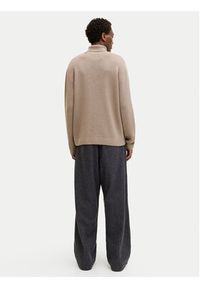 Jack & Jones Golf Milano 12285093 Beżowy Relaxed Fit. Typ kołnierza: golf. Kolor: beżowy. Materiał: bawełna #2
