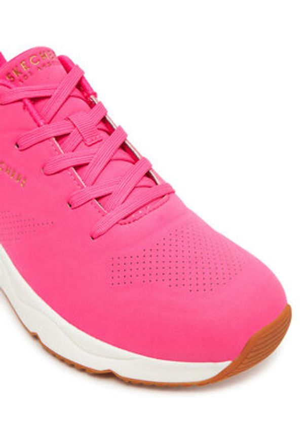 skechers - Skechers Sneakersy Tres-Air Uno-Ah - Mazing 177390/HTPK Różowy. Kolor: różowy. Materiał: skóra