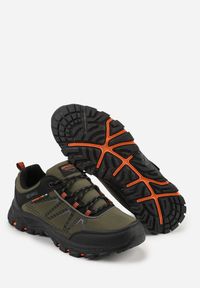 Born2be - Ciemnobeżowe Buty Sportowe w Trekkingowym Stylu na Tłoczonej Podeszwie Revitte. Okazja: na co dzień. Kolor: beżowy. Materiał: jeans. Szerokość cholewki: normalna #2