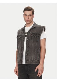 Levi's® Kamizelka A5789-0001 Czarny Regular Fit. Kolor: czarny. Materiał: bawełna