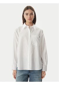 Calvin Klein Jeans Koszula LV047G126G Biały Relaxed Fit. Kolor: biały. Materiał: bawełna #1