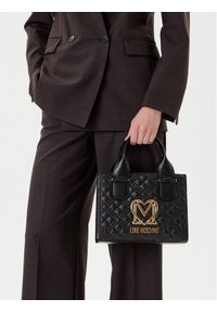 Love Moschino - LOVE MOSCHINO Torebka JC4303PP1NK1200A Czarny. Kolor: czarny. Materiał: skórzane #1