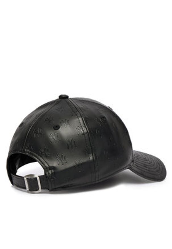 New Era Czapka z daszkiem New York Yankees Monogram 60565543 Czarny. Kolor: czarny. Materiał: poliester