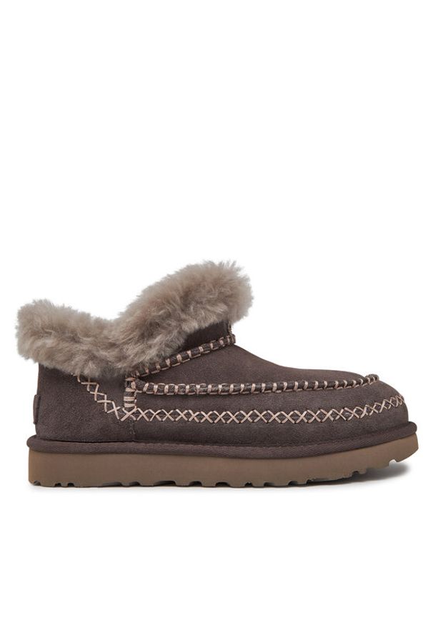 Ugg Śniegowce W Classic Ultra Mini Alpine 1158224 Szary. Kolor: szary. Materiał: skóra