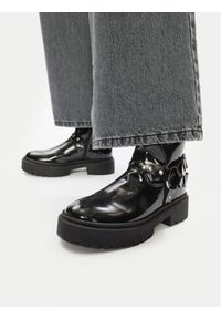 Steve Madden Botki Zwart SM11003405 Czarny. Kolor: czarny. Materiał: skóra #1