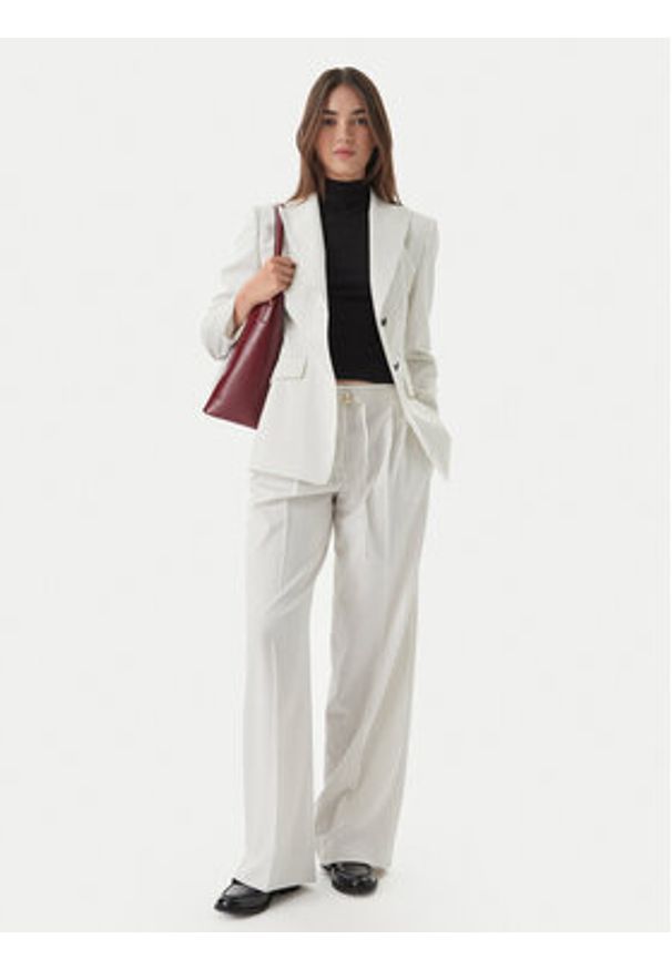 Hugo - HUGO Marynarka Asmalla 50561472 Biały Regular Fit. Kolor: biały. Materiał: syntetyk