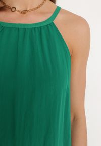 Born2be - Zielona Sukienka Efily. Okazja: na imprezę. Kolor: zielony. Materiał: wiskoza. Typ sukienki: proste. Styl: elegancki #7