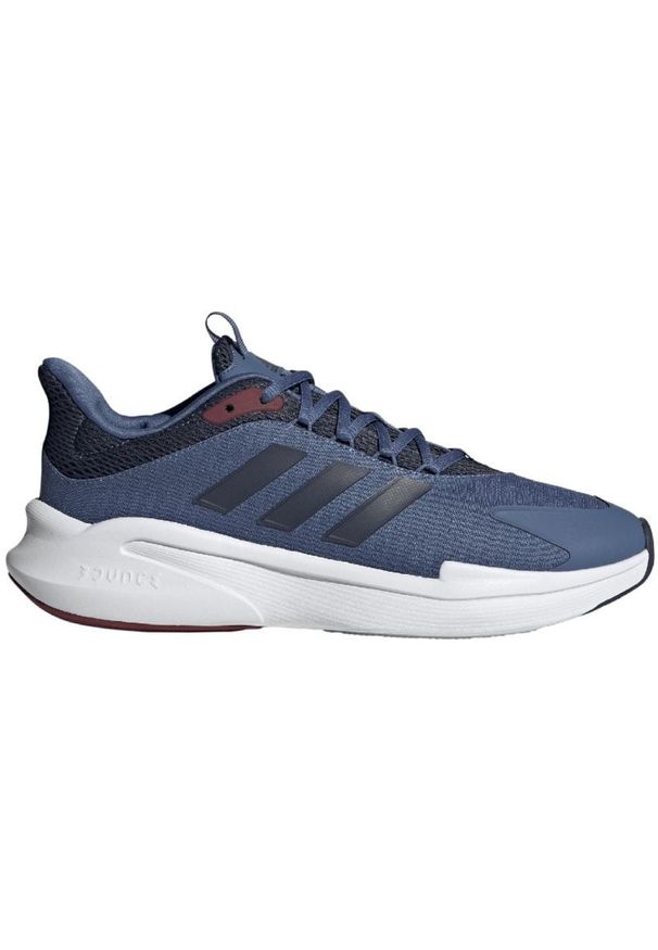 Adidas - Buty do biegania adidas AlphaEdge + M IF7293 niebieskie. Zapięcie: sznurówki. Kolor: niebieski. Materiał: materiał, syntetyk, guma. Szerokość cholewki: normalna. Sport: fitness