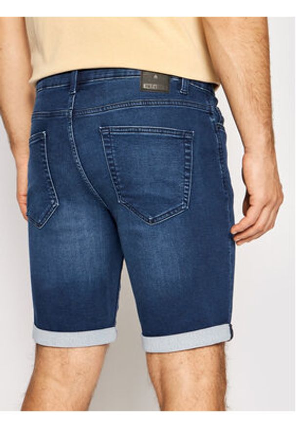 Only & Sons Szorty jeansowe Ply 22018582 Granatowy Regular Fit. Kolor: niebieski. Materiał: bawełna, jeans