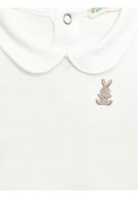 United Colors of Benetton - United Colors Of Benetton Body dziecięce 3I9WAB00G Biały Regular Fit. Kolor: biały. Materiał: bawełna #2