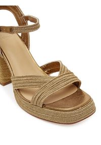 Castañer Espadryle Valle/142 023116 Złoty. Kolor: złoty. Materiał: materiał #6