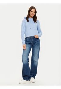 Guess Jeans Bluza W4YQ04 KC811 Niebieski Regular Fit. Kolor: niebieski. Materiał: bawełna #4