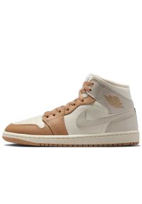 Buty damskie Nike Air Jordan 1 Mid BQ6472-118 - multikolor. Kolor: wielokolorowy. Materiał: guma, syntetyk, materiał, skóra. Szerokość cholewki: normalna