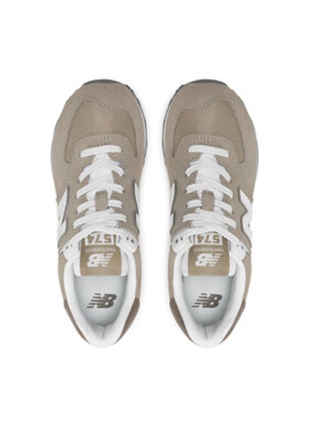 New Balance Sneakersy U574ESF Beżowy. Kolor: beżowy. Materiał: zamsz, skóra. Model: New Balance 574