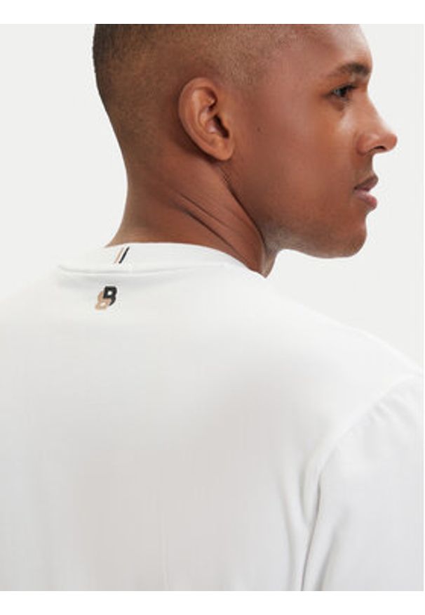 BOSS T-Shirt Open 50560293 Biały Relaxed Fit. Kolor: biały. Materiał: bawełna