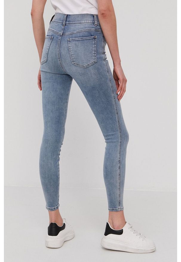 Spanx Jeansy damskie high waist. Stan: podwyższony. Kolor: niebieski