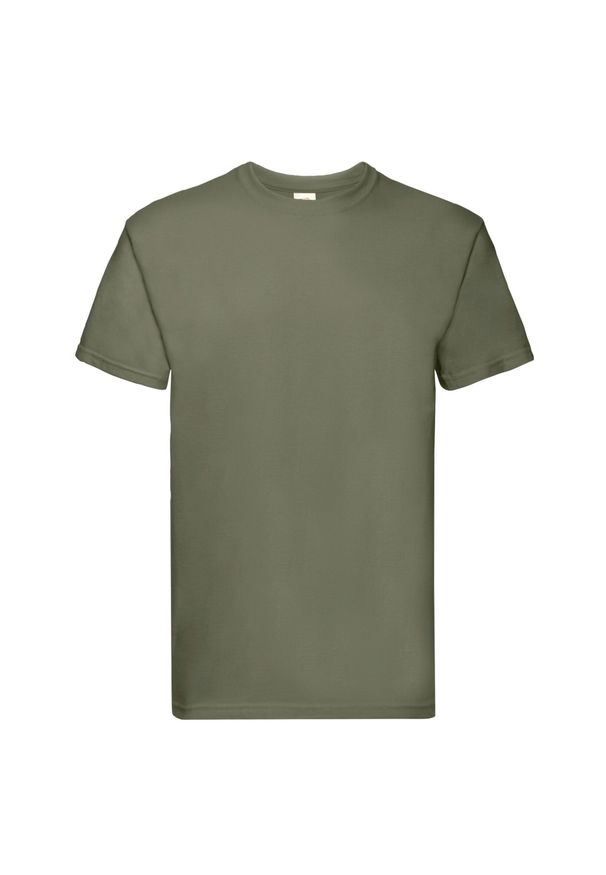 FRUIT OF THE LOOM - Koszulka Unisex Dla Dorosłych Super Premium. Kolor: zielony
