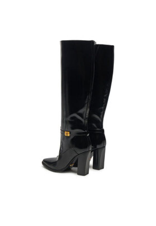 Guess Kozaki Lendy2 FLFLDY ELE11 Czarny. Kolor: czarny. Materiał: skóra