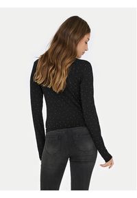 only - ONLY Bluzka Zita 15358986 Czarny Slim Fit. Kolor: czarny. Materiał: syntetyk #3