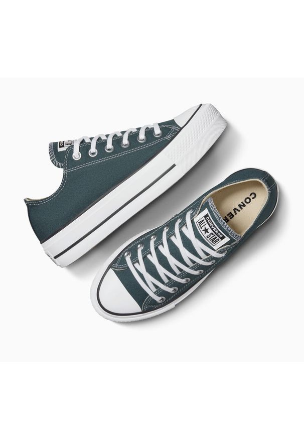 Adidasy Converse Chuck Taylor All Star Lift, Dla obu płci. Kolor: niebieski. Materiał: materiał. Model: Converse All Star. Sport: skateboard