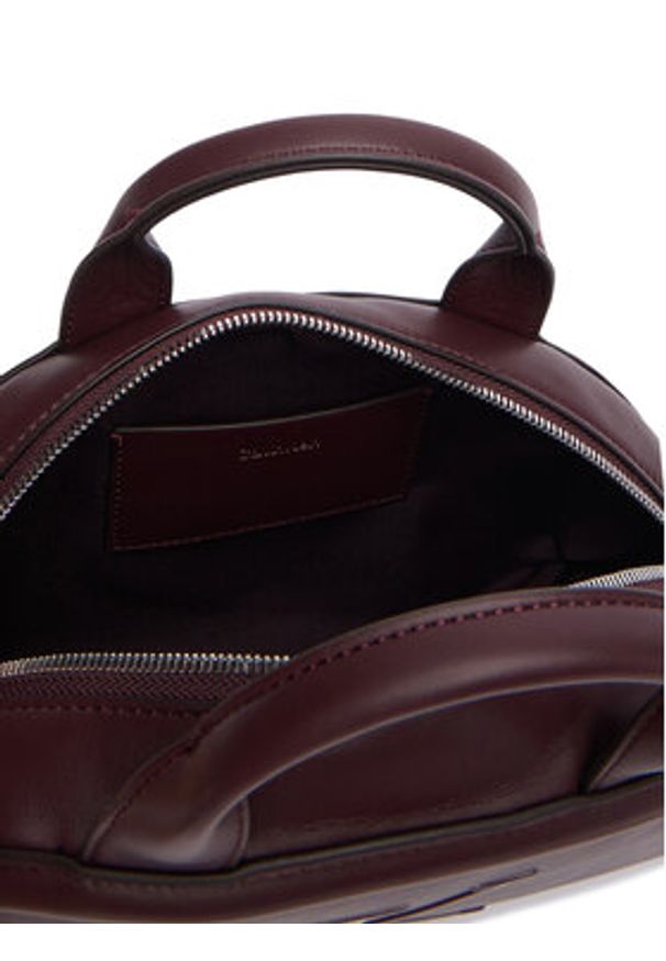 Calvin Klein Torebka Bold Ck Dome Crossbody LV04F3895G Bordowy. Kolor: czerwony. Materiał: skórzane
