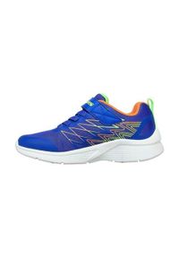 skechers - Buty do chodzenia dla dzieci Skechers Microspec Texlor. Zapięcie: rzepy. Kolor: biały, wielokolorowy. Materiał: guma, syntetyk, materiał. Szerokość cholewki: normalna. Model: Skechers Sport. Sport: turystyka piesza