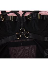 Intica - Body z paseczkami na wieczór regulowane wycięcia Ticuta. Kolor: zielony. Materiał: materiał. Wzór: paski #6