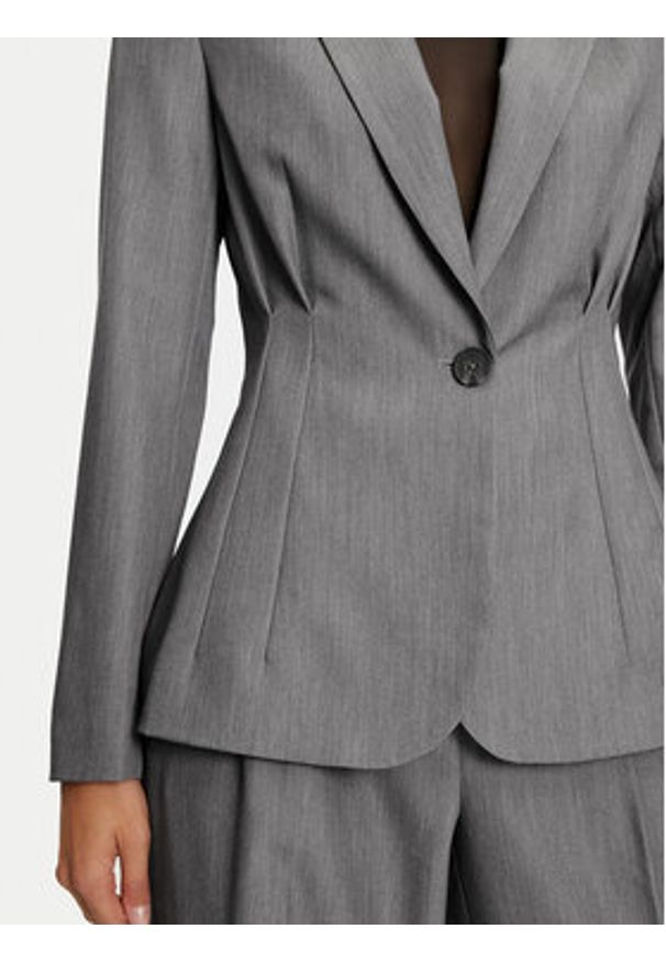 Vero Moda Marynarka Vika 10323449 Szary Slim Fit. Kolor: szary. Materiał: syntetyk
