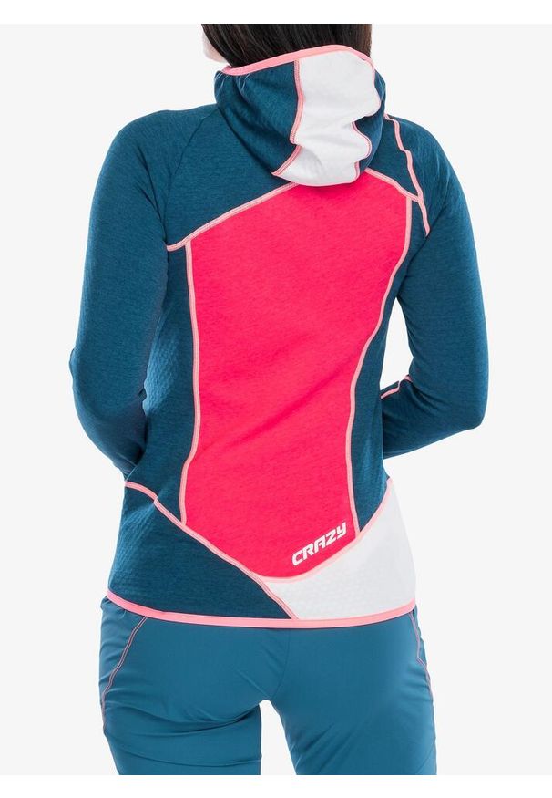 CRAZY - Bluza polarowa damska Crazy Pull Ionic Light. Kolor: różowy. Materiał: polar