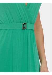 Liu Jo Sukienka codzienna VA4112 JS360 Zielony Regular Fit. Okazja: na co dzień. Kolor: zielony. Materiał: wiskoza. Typ sukienki: proste. Styl: casual #3