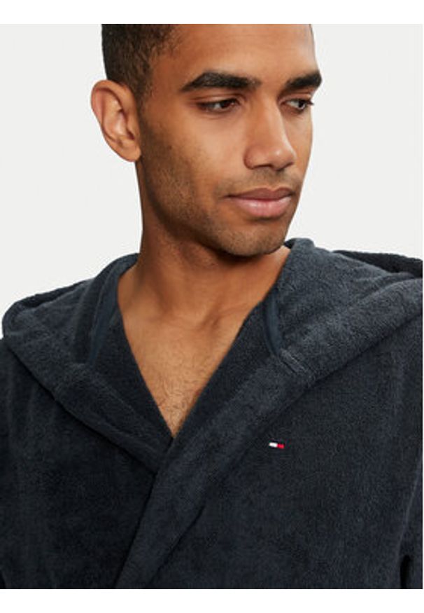 TOMMY HILFIGER - Tommy Hilfiger Szlafrok 2S87905573416 Granatowy. Kolor: niebieski. Materiał: bawełna