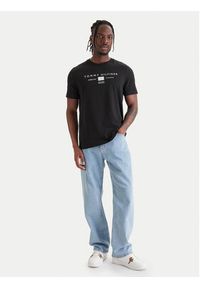 TOMMY HILFIGER - Tommy Hilfiger T-Shirt Brand Love MW0MW42365 Czarny Regular Fit. Kolor: czarny. Materiał: bawełna #5